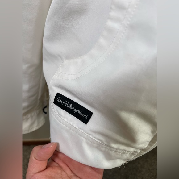 Authentic Disney Worlds White Cotton Mickey Mouse Zipper Hoodie Jacket M - Picture 2 of 9